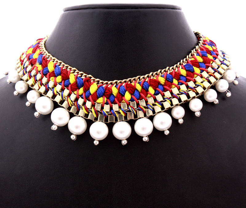 Vogue Crafts & Designs Pvt. Ltd. manufactures Pearl Overload Necklace at wholesale price.