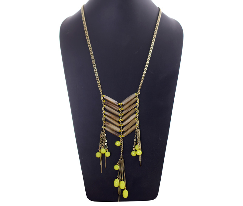 Vogue Crafts & Designs Pvt. Ltd. manufactures Bunch of Lemon Beads Necklace at wholesale price.