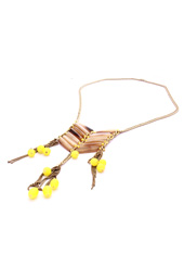 Vogue Crafts and Designs Pvt. Ltd. manufactures Bunch of Lemon Beads Necklace at wholesale price.