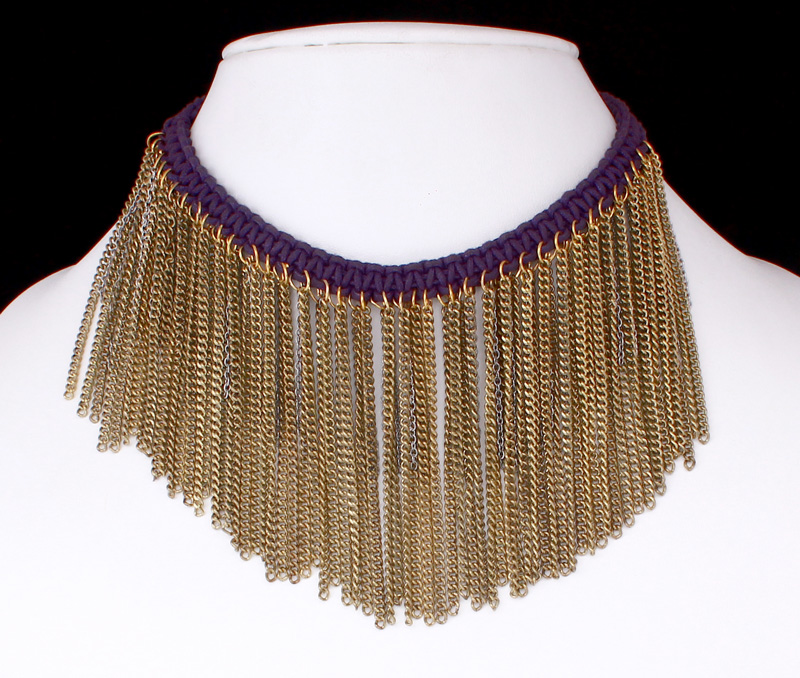 Vogue Crafts & Designs Pvt. Ltd. manufactures Chains and Fringe Necklace at wholesale price.