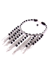 Vogue Crafts and Designs Pvt. Ltd. manufactures Tassels and Crystals Necklace at wholesale price.