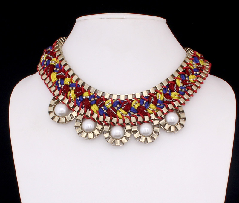 Vogue Crafts & Designs Pvt. Ltd. manufactures Braid and Pearls Necklace at wholesale price.