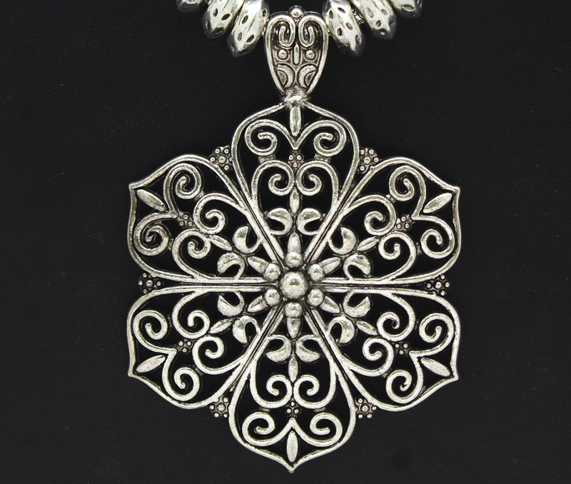 Vogue Crafts & Designs Pvt. Ltd. manufactures Fancy Flower Silver Pendant at wholesale price.