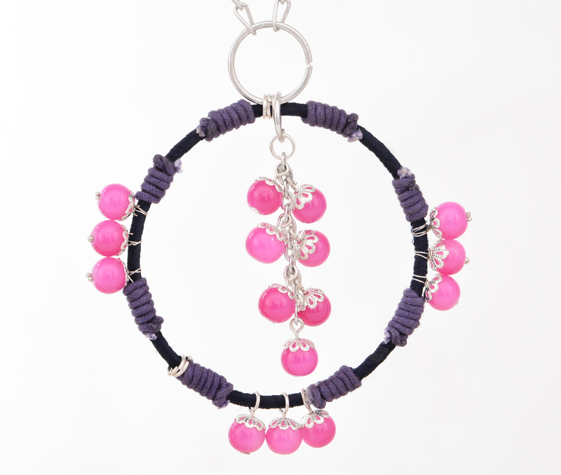 Vogue Crafts & Designs Pvt. Ltd. manufactures The Dark Pink Beads Pendant at wholesale price.