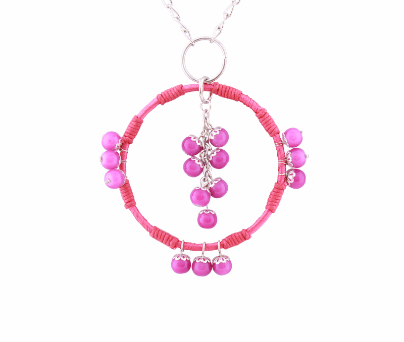 Vogue Crafts & Designs Pvt. Ltd. manufactures The Pink Beads Pendant at wholesale price.