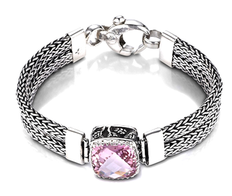 Vogue Crafts & Designs Pvt. Ltd. manufactures Braided Chain and Stone Bracelet at wholesale price.