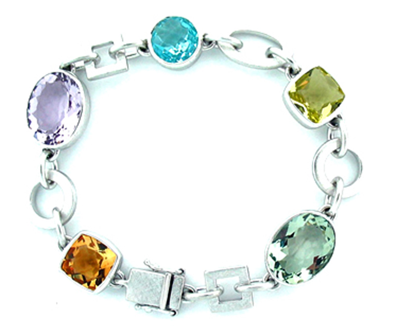 Vogue Crafts & Designs Pvt. Ltd. manufactures Multicolor Silver Bracelet at wholesale price.