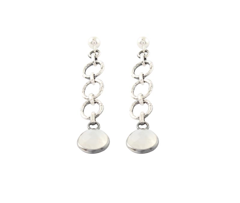 Vogue Crafts & Designs Pvt. Ltd. manufactures Multiple Circle Silver Earrings at wholesale price.