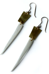 Vogue Crafts and Designs Pvt. Ltd. manufactures Silver Sword Earrings at wholesale price.