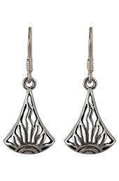 Vogue Crafts and Designs Pvt. Ltd. manufactures Sun Drop Silver Earrings at wholesale price.