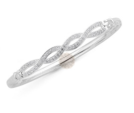 Vogue Crafts and Designs Pvt. Ltd. manufactures Braided Silver Bangle at wholesale price.