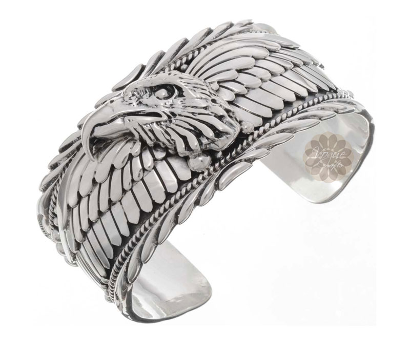 Vogue Crafts & Designs Pvt. Ltd. manufactures Sterling Silver Eagle Cuff at wholesale price.
