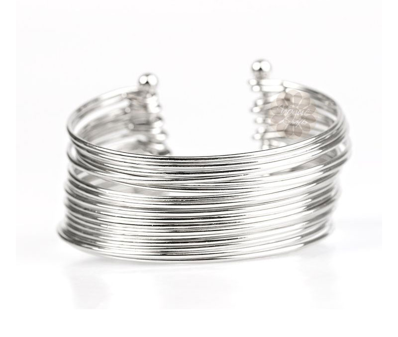 Vogue Crafts & Designs Pvt. Ltd. manufactures Layered Silver Cuff at wholesale price.