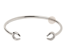 Vogue Crafts and Designs Pvt. Ltd. manufactures Horseshoe Silver Cuff at wholesale price.