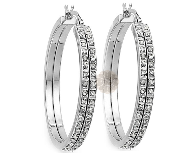 Vogue Crafts & Designs Pvt. Ltd. manufactures Designer Silver Hoop Earrings at wholesale price.