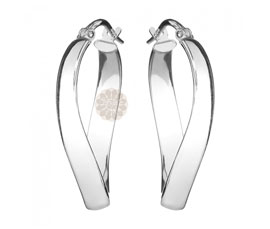 Vogue Crafts and Designs Pvt. Ltd. manufactures Tapered Silver Hoop Earrings at wholesale price.