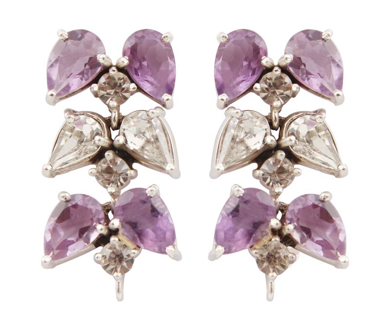 Vogue Crafts & Designs Pvt. Ltd. manufactures Designer Silver Leaf Earrings at wholesale price.