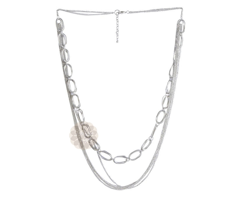 Vogue Crafts & Designs Pvt. Ltd. manufactures Multi-strand Silver Necklace at wholesale price.