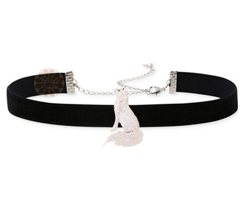 Vogue Crafts & Designs Pvt. Ltd. manufactures Silver Fox Choker Necklace at wholesale price.