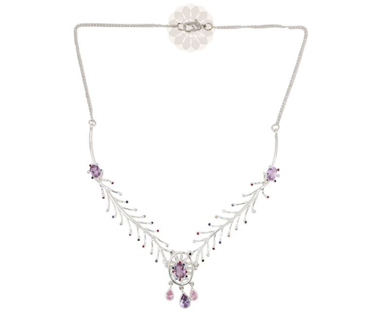 Vogue Crafts & Designs Pvt. Ltd. manufactures Designer Silver Necklace at wholesale price.