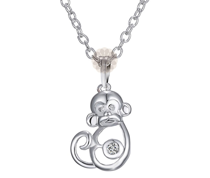 Vogue Crafts & Designs Pvt. Ltd. manufactures Silver Monkey Pendant at wholesale price.